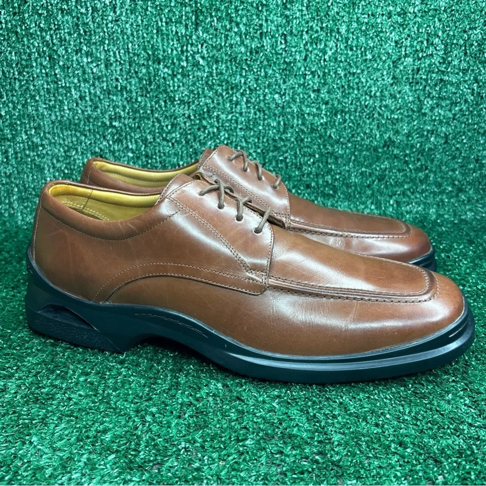 Cole‎ Haan Air Brennan Brown Leather Air Dress Sneakers Mens Size 10.5 M - EUC